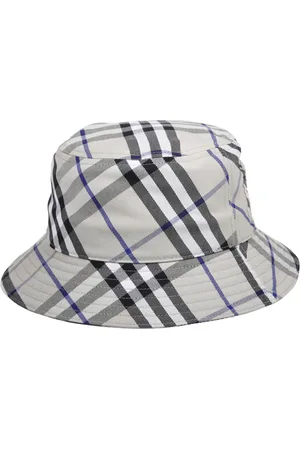 Burberry Akcesoria, Kobieta, Wielobarwność, M, Bawełna, Kapelusz Bucket Hat Bias Check