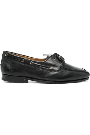 Bally Buty, Mężczyzna, Czarny, 45 EU, Czarne Skórzane Buty na Płaskim