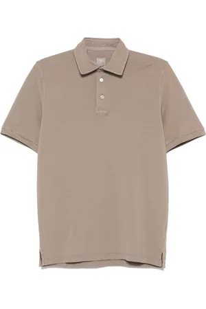 FEDELI Koszulki, Mężczyzna, Beżowy, 3XL, Bawełna, Klasyczna koszulka polo z bawełny