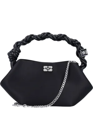 Ganni Torebki, Kobieta, Czarny, ONE SIZE, Poliester, Mini Bou Bag