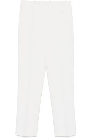 ERMANNO SCERVINO Spodnie, Kobieta, Biały, 2XS, Casualowe spodnie Slim Fit
