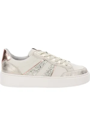 Nero Giardini Buty, Kobieta, Wielobarwność, 37 EU, Skóra, Wysokiej jakości skórzane sneakersy