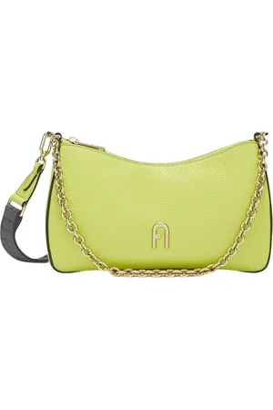 Furla Torebki, Kobieta, Żółty, ONE SIZE, Skóra, Torebka listonoszka Primula