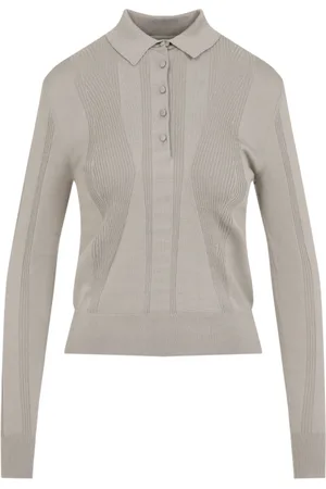 DRIES VAN NOTEN Koszulki, Kobieta, Szary, S, Bawełna, Stylowy bawełniany T-shirt