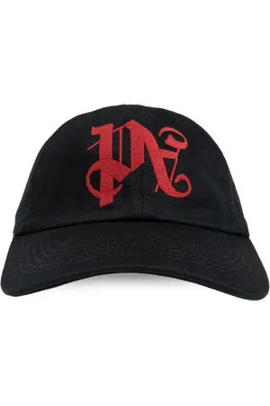 Palm Angels Akcesoria, Mężczyzna, Czarny, ONE SIZE, Bawełna, Czapka z daszkiem Baseball Cap