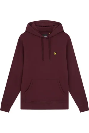 Lyle & Scott Bluzy, Mężczyzna, Czerwony, S, Bawełna, Bluza z kapturem typu Pullover