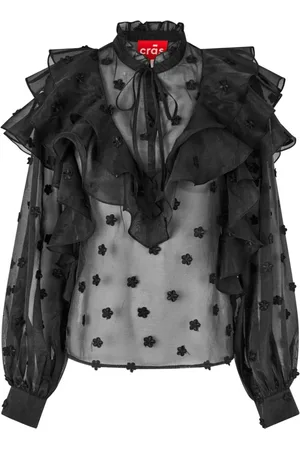 Crās Bluzki, Kobieta, Czarny, XS, Sylvia Blouse