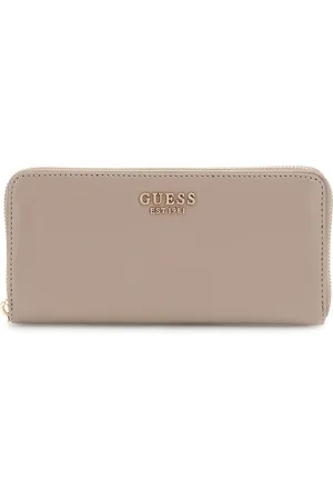 Guess Akcesoria, Kobieta, brązowy, ONE SIZE, Mały portfel zapinany na zamek Laurel