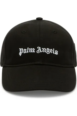 Palm Angels Akcesoria, unisex, Czarny, M, Bawełna, Czapka z daszkiem