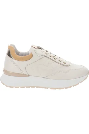 Nero Giardini Buty, Kobieta, Beżowy, 39 EU, Skóra, Skórzane Sneakersy