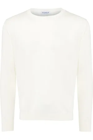Dondup Swetry, Mężczyzna, Biały, L, Stylowy Top Dzianinowy
