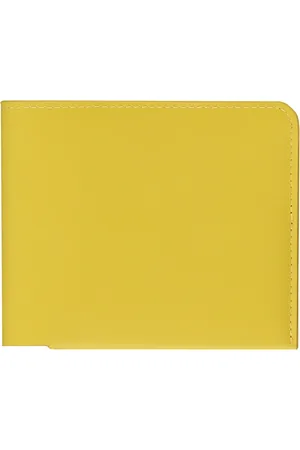 DRIES VAN NOTEN Akcesoria, Mężczyzna, Żółty, ONE SIZE, Skóra, Klasyczny skórzany portfel