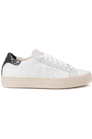 P448 Buty, Kobieta, Biały, 36 EU, Skóra, Włoskie skórzane sneakersy