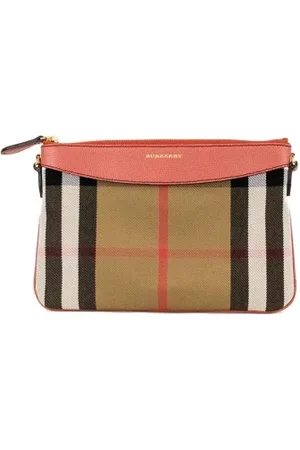 Burberry Torebki, Kobieta, Wielobarwność, ONE SIZE, Skóra, Torebka Kopertówka Crossbody w Kratę ze Skóry