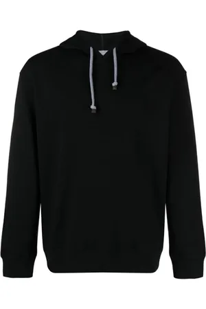 Brunello Cucinelli Bluzy, Mężczyzna, Czarny, S, Bawełna, Czarna Bluza Travelwear