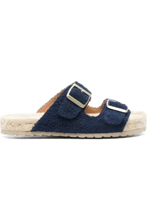 MANEBI Buty, Kobieta, Niebieski, 41 EU, Niebieskie Sandały na Lato