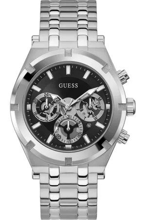 Guess Akcesoria, Mężczyzna, Szary, ONE SIZE, Zegarek Continental Collection