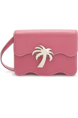 Palm Angels Torebki, Kobieta, Różowy, ONE SIZE, Skóra, Stylowa Różowo-Fioletowa Torba na Ramię