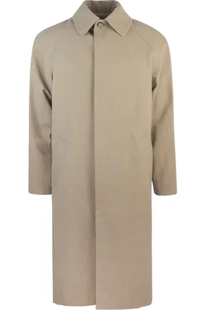 A.P.C. Płaszcze, Mężczyzna, Beżowy, M, Bawełna, Klasyczna Kurtka Parka Materiał Wodoodporny