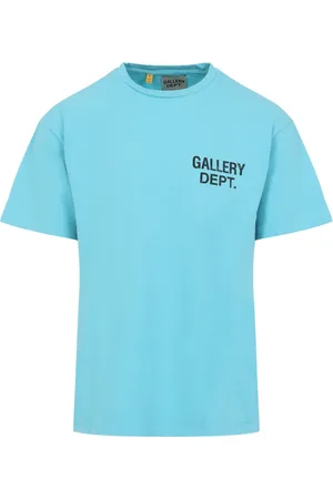 GALLERY DEPT. Koszulki, Mężczyzna, Niebieski, S, Bawełna, Stylowy T-Shirt na Co Dzień