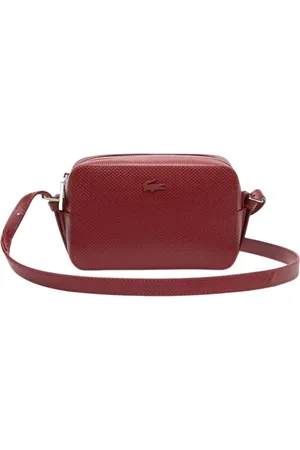 Lacoste Torebki, Kobieta, Czerwony, ONE SIZE, Skóra, Chantaco Sac Trotteur