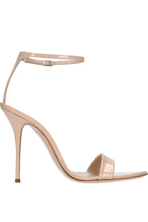 Casadei Buty, Kobieta, Beżowy, 38 EU, Skóra, Sandały ze skóry lakierowanej