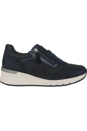 Gabor Buty, Kobieta, Niebieski, 44 EU, Zamsz, Niebieskie Sneakersy Damskie - Stylowe Obuwie