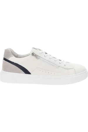 Nero Giardini Buty, Mężczyzna, Biały, 41 EU, Skóra, Skórzane Sneakersy Stylowy Komfort
