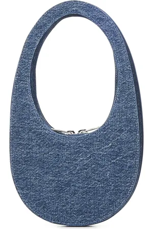 COPERNI Torebki, Kobieta, Niebieski, ONE SIZE, Bawełna, Swipe Zipped Mini Bag