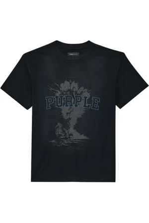 Purple Brand Koszulki, Mężczyzna, Czarny, S, Sky High Noir Koszulka Krótki Rękaw