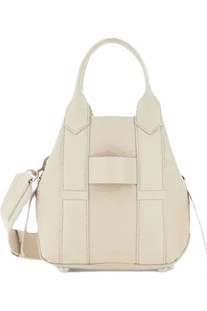 Hogan Torebki, Kobieta, Biały, ONE SIZE, Skóra, Torba shopper z wstawkami ze skóry
