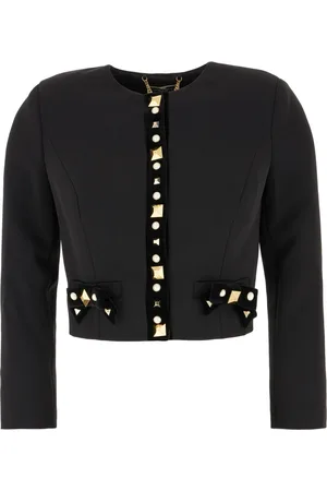 Elisabetta Franchi Kurtki, Kobieta, Czarny, M, Poliester, Lekka kurtka