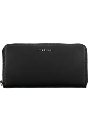 Calvin Klein Akcesoria, Kobieta, Czarny, ONE SIZE, Portfel z zamkiem i logo