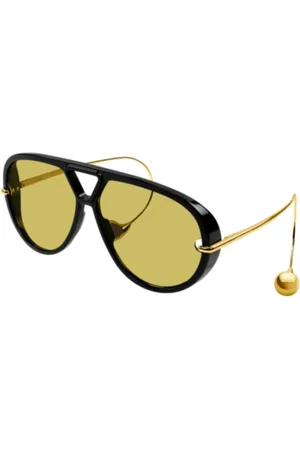 Bottega Veneta Akcesoria, unisex, Czarny, ONE SIZE, Stylowe okulary przeciwsłoneczne na co dzień