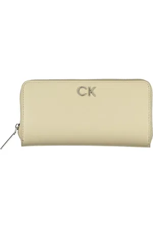 Calvin Klein Akcesoria, Kobieta, Beżowy, ONE SIZE, Poliester, Poliesterowy Portfel