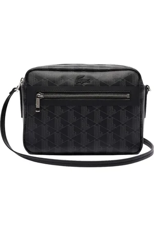 Lacoste Torebki, Kobieta, Czarny, ONE SIZE, Bawełna, Pochette Monogramme Zely Cross Body Bag