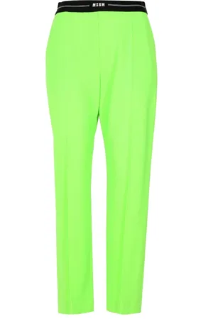 Msgm Spodnie, Kobieta, Zielony, S, Spodnie