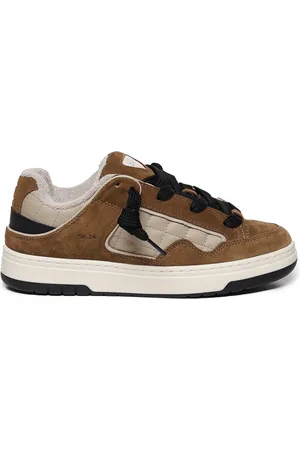 D.A.T.E. Buty, Kobieta, brązowy, 39 EU, Brązowe sneakersy ze sznurowaniem i gumową podeszwą