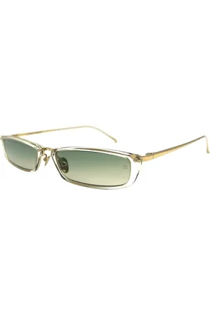 Linda Farrow Akcesoria, unisex, Zielony, 56 MM, Stylowe okulary przeciwsłoneczne dla miłośników mody