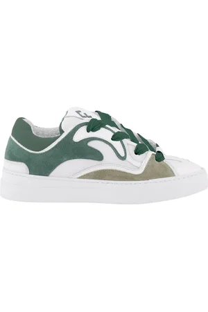 FLÂNEUR Buty, Mężczyzna, Wielobarwność, 44 EU, Zamsz, Zielony Avenue Sneaker