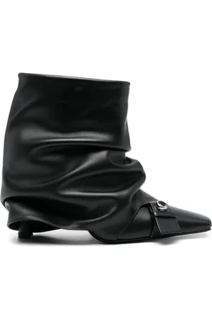 The Attico Buty, Kobieta, Czarny, 36 EU, Skóra, Botki Juno 95 mm