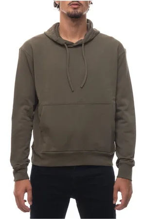Hogan Bluzy, Mężczyzna, Zielony, M, Bawełna, Czarna bawełniana bluza z kapturem