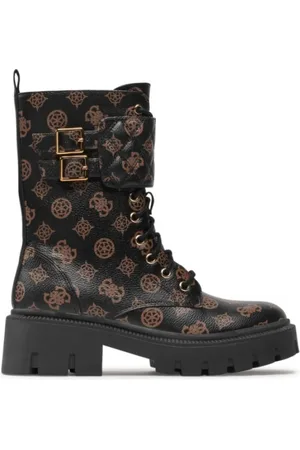 Guess Buty, Kobieta, Czarny, 36 EU, Sznurowane botki