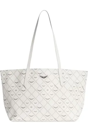 Zadig & Voltaire Torebki, Kobieta, Beżowy, ONE SIZE, Poliester, Torba Monogramowa z Metalowymi Uchwytami