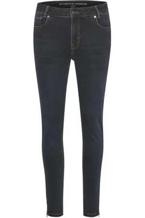My Essential Wardrobe Jeansy, Kobieta, Niebieski, W31 L28, Bawełna, Celinazip 101 High Slim Jeansy