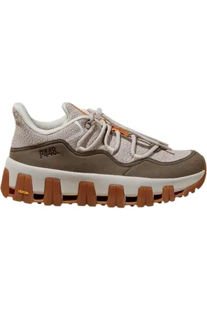 P448 Buty, Mężczyzna, Wielobarwność, 40 EU, Brązowe dzianinowe sneakersy