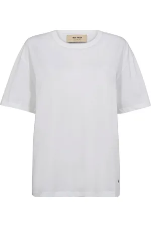 Mos Mosh Koszulki, Kobieta, Biały, XL, T-shirt z graficznym nadrukiem biały