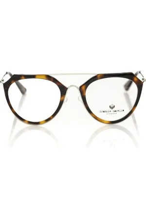 FRANKIE MORELLO Akcesoria, Kobieta, brązowy, ONE SIZE, Okulary W Stylu Aviator - Wzór Skóry Żółwia