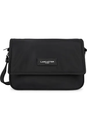 Lancaster Torebki, Mężczyzna, Czarny, ONE SIZE, Nylon, Magnetyczna Torba na Ramię z Klapką Basic Vita