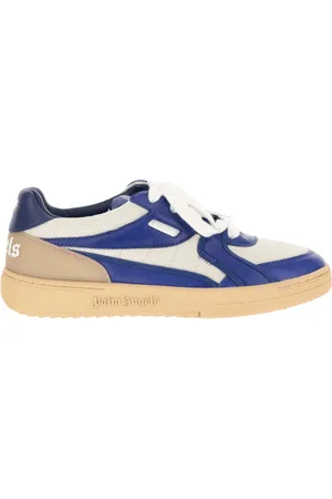 Palm Angels Buty, Mężczyzna, Niebieski, 40 EU, Skóra, Kolorowe skórzane sneakersy